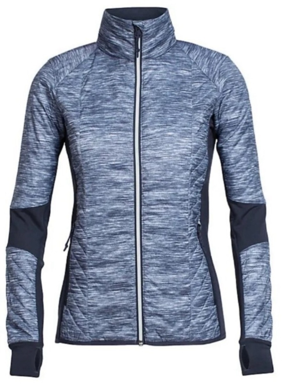 Icebreaker Women's Merinoloft Helix Long Sleeve Zip Fraser Peaks Size XS